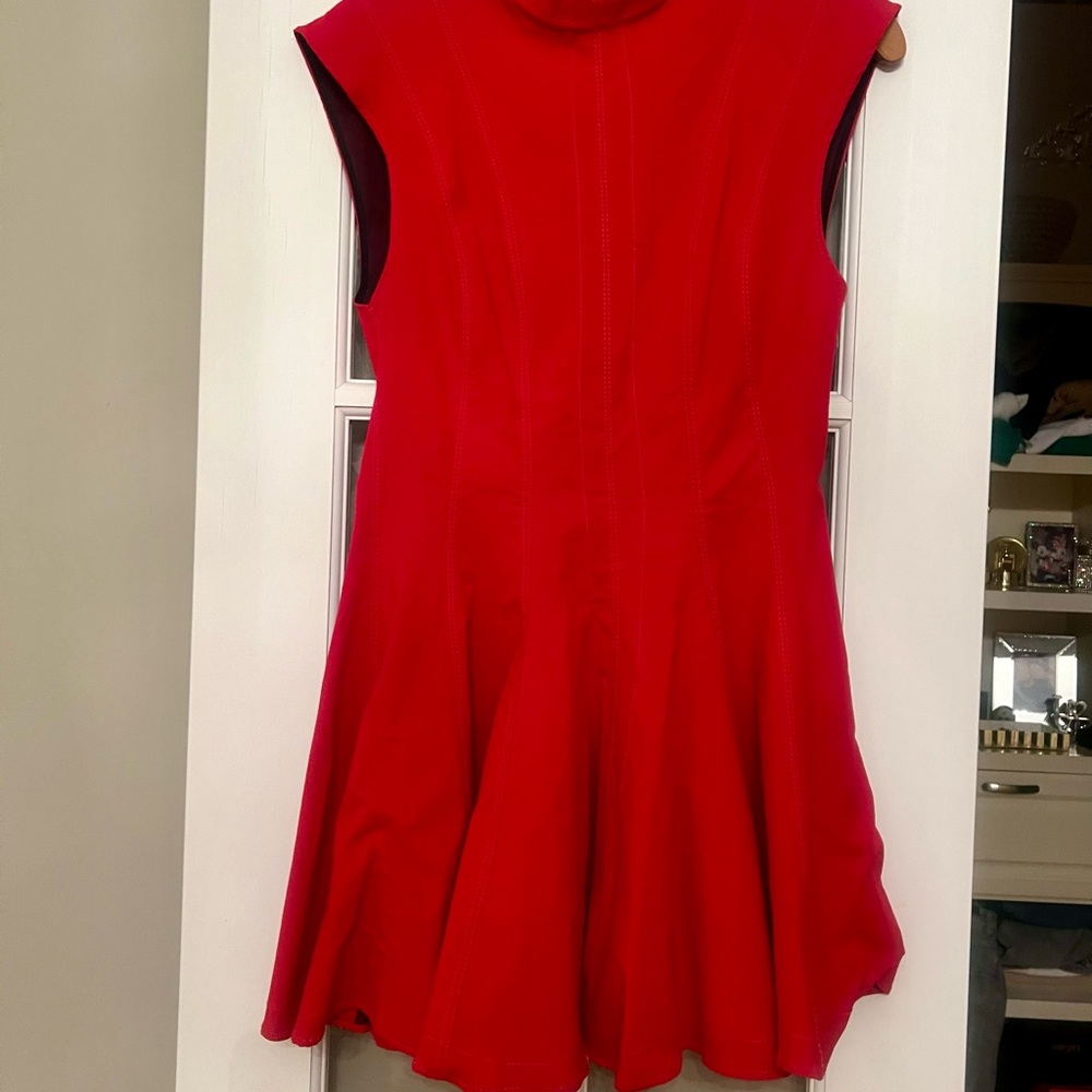 Zara Bold Red Sleeveless Dress